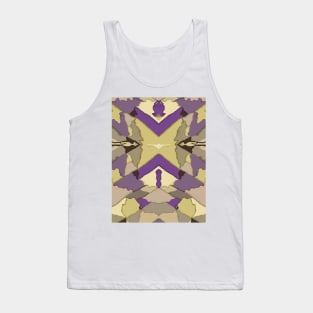 Origami Melted Retro Repeated Pattern Tank Top